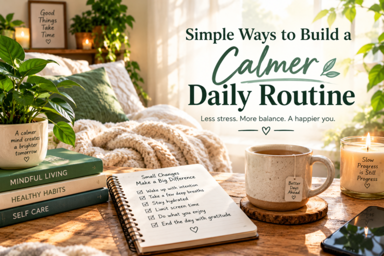 Simple Ways to Build a Calmer Daily Routine