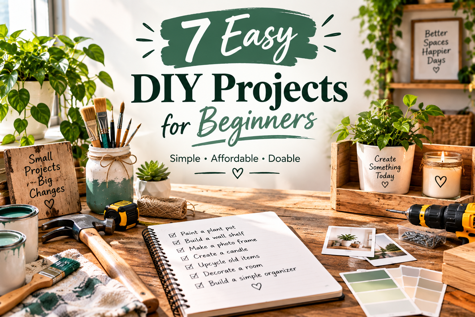 7 Easy DIY Projects for Beginners