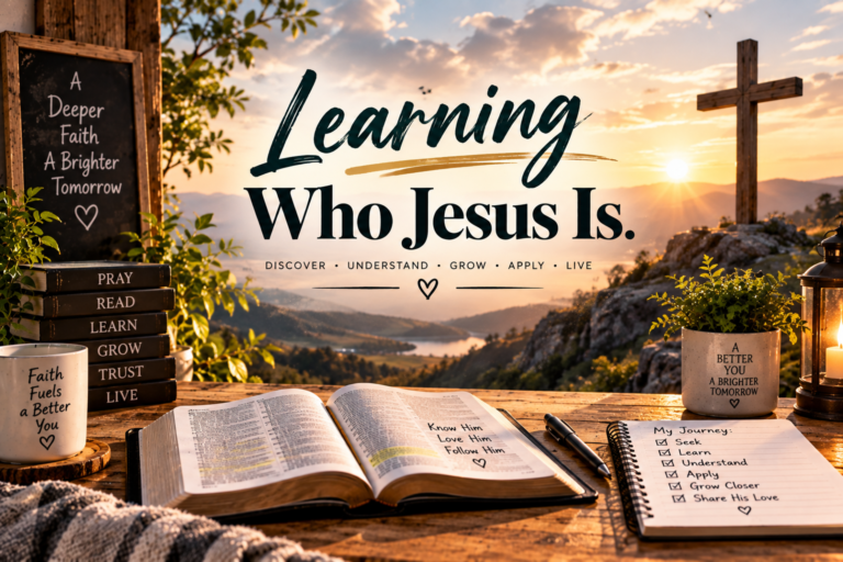 Learning Who Jesus Is.