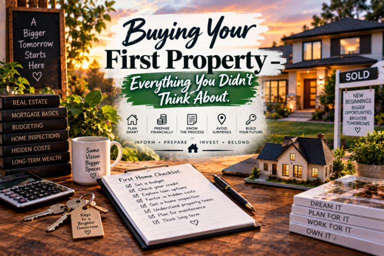 Buying Your First Property – Everything You Didn’t Think About.