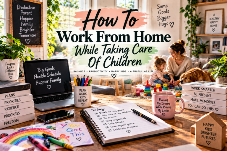 How To Work From Home While Taking Care Of Children